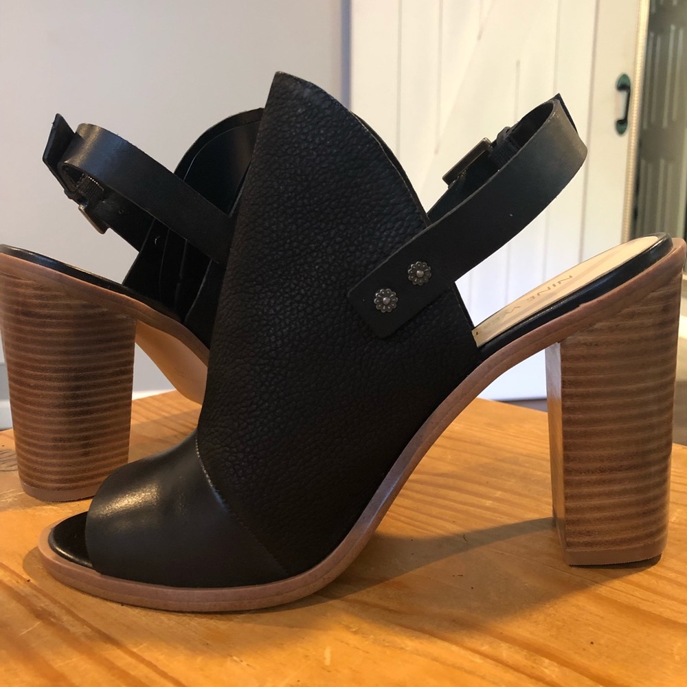 Chunky Open-toe Mules